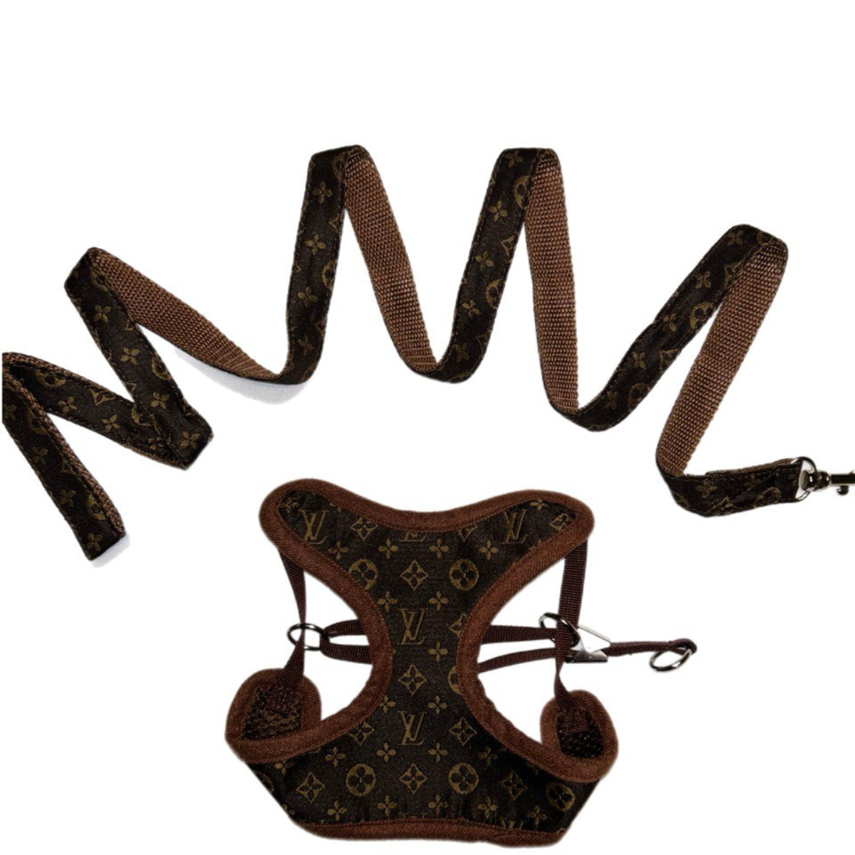 Dog Harness and Leash Set for Walking and Training – Adjustable Comfortable Harness for Small Dogs