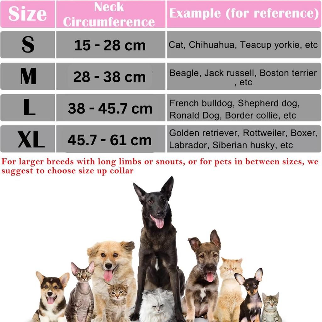 Inflatable Dog Recovery Collar for Post-Surgery Protection – Soft Comfortable Alternative to Cone for Pets