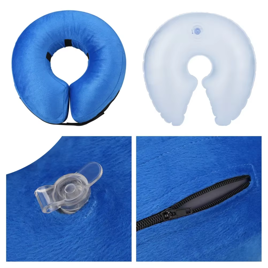 Inflatable Dog Recovery Collar for Post-Surgery Protection – Soft Comfortable Alternative to Cone for Pets