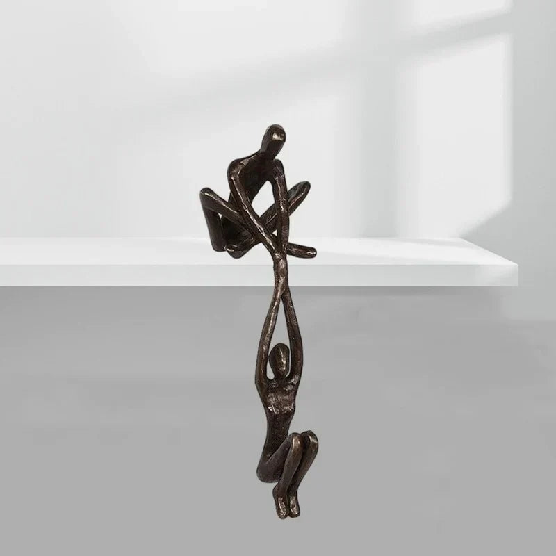 Eternal Love and Strength Sculpture – Modern Resin Figurine for Home Décor | Symbolic Ornament & Gift Piece