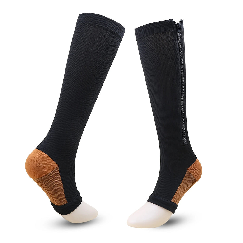 Ellese Decor ZipFit Compression Socks 20-30 mmHg Support Stockings