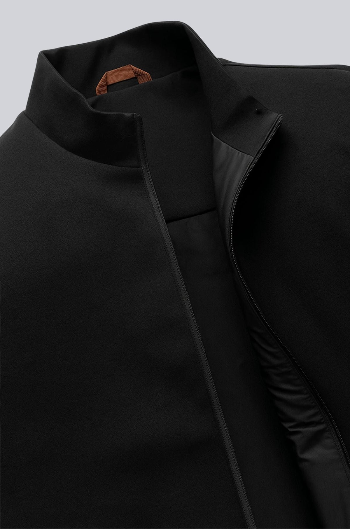 Oliver Men's Black Casual Stand Collar Vest
