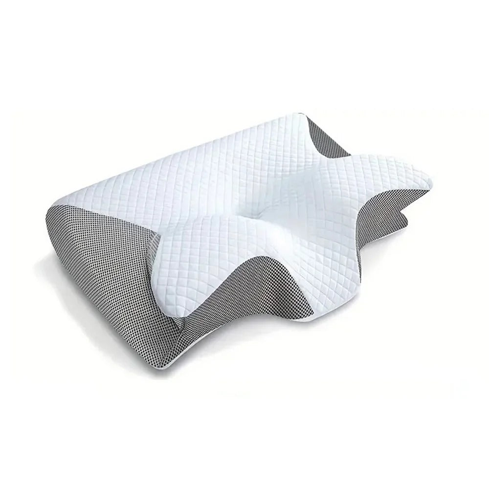 Almohada ortopédica ergonómica para aliviar el dolor de cuello y espalda - Espuma viscoelástica con soporte para dormir mejor