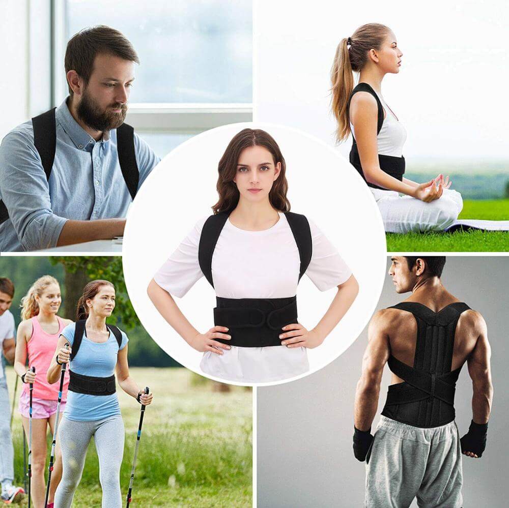 Chaleco de soporte postural - Ayuda ajustable para la alineación de la espalda y los hombros, ideal para la comodidad diaria