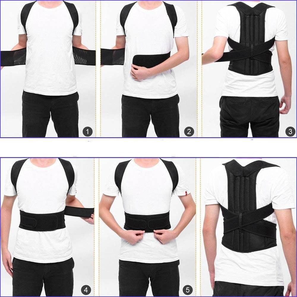 Chaleco de soporte postural - Ayuda ajustable para la alineación de la espalda y los hombros, ideal para la comodidad diaria