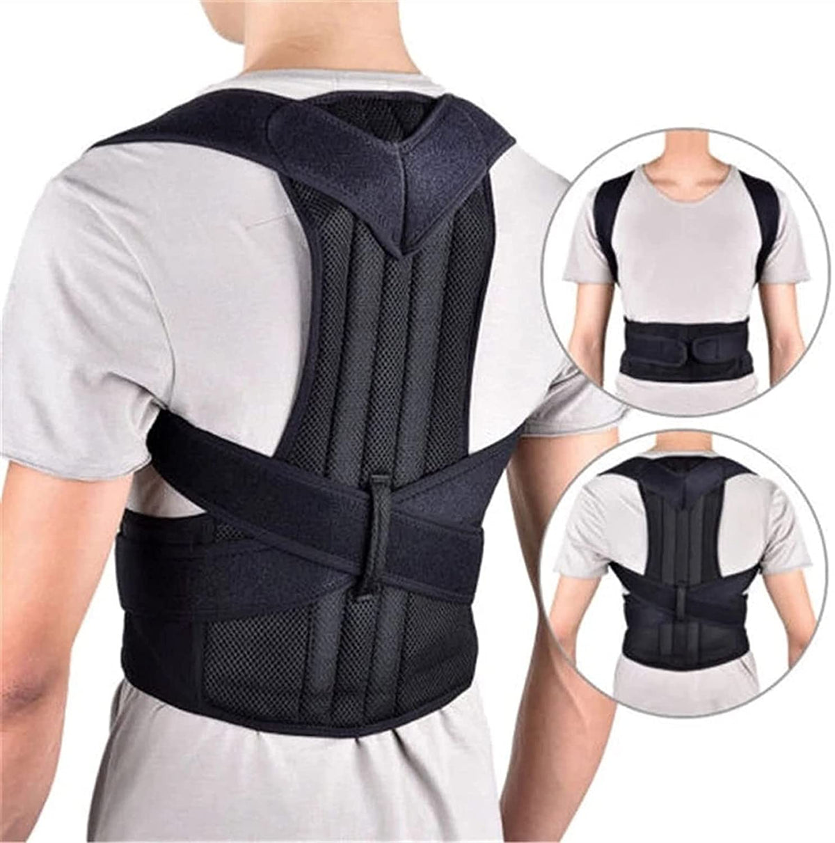 Chaleco de soporte postural - Ayuda ajustable para la alineación de la espalda y los hombros, ideal para la comodidad diaria