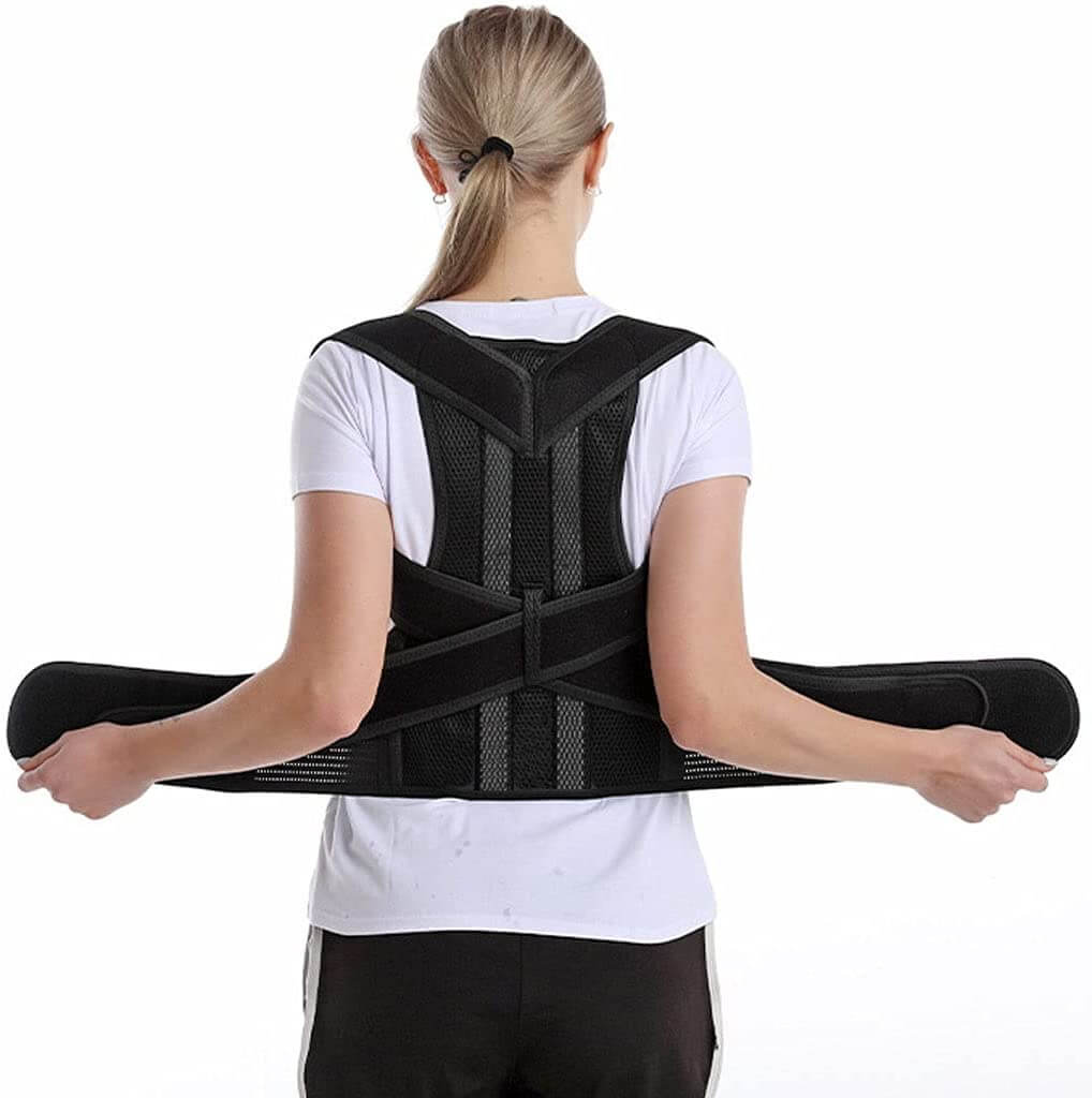 Chaleco de soporte postural - Ayuda ajustable para la alineación de la espalda y los hombros, ideal para la comodidad diaria