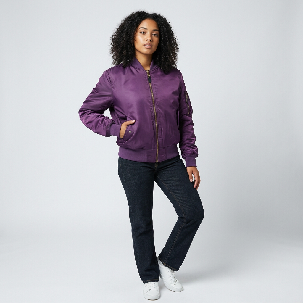 Lucy Eva - Zeitlose Utility-Bomberjacke
