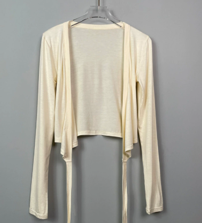Wrap Front Pilates Top – Lightweight, Breathable V-Neck Long Sleeve for Everyday Comfort