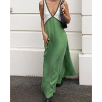 Raina J. – Contrast Elegance Maxi Dress