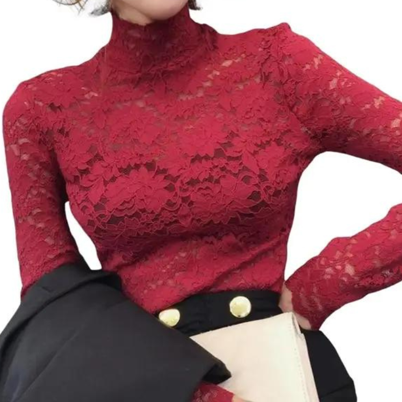 Blusa elegante de encaje