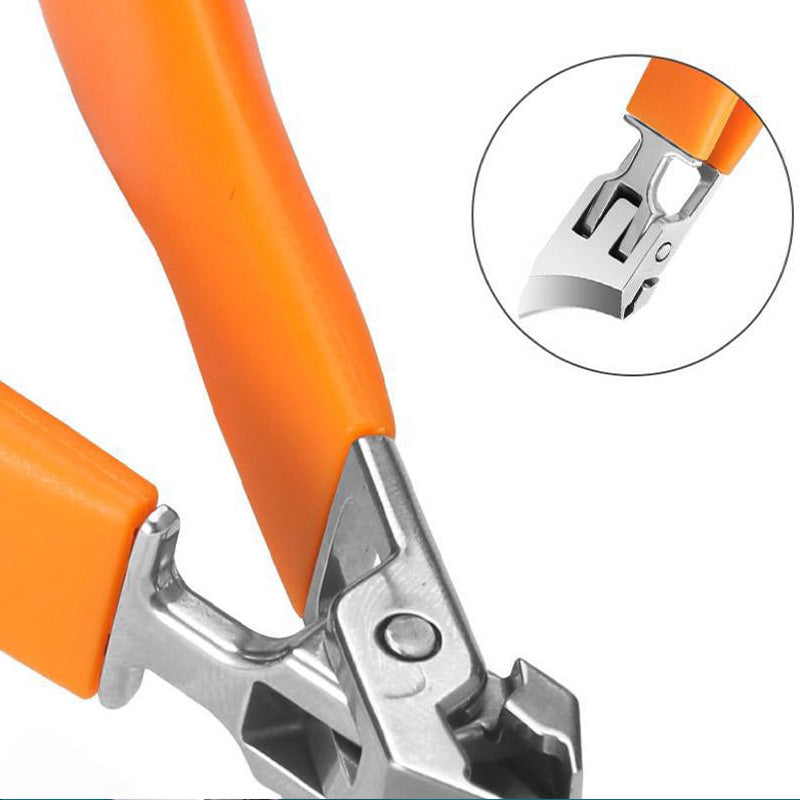 Coupe-ongles haute précision - ouverture extra-large avec design anti-éclaboussures pour ongles épais