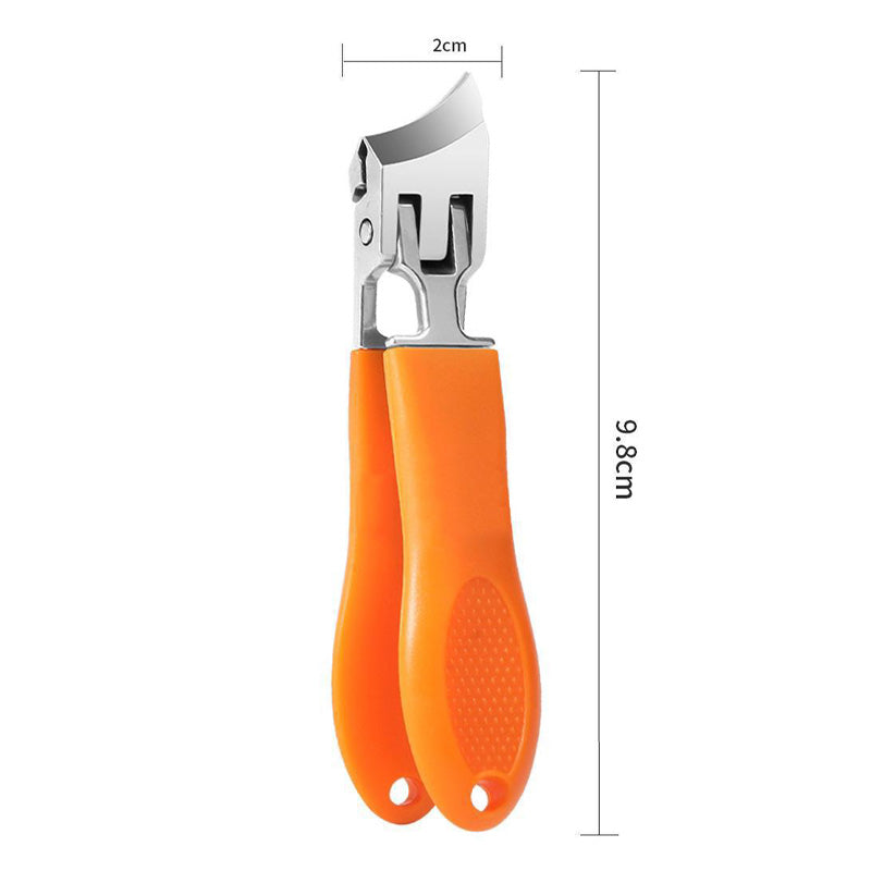 Coupe-ongles haute précision - ouverture extra-large avec design anti-éclaboussures pour ongles épais