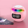 Reloj despertador con altavoz multifunción para el dormitorio – Reloj digital con audio Bluetooth, alarma y pantalla nocturna
