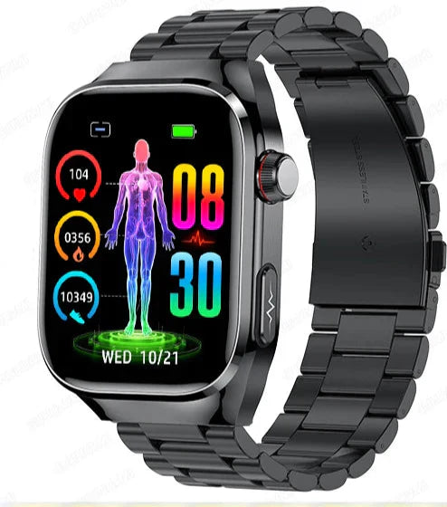 Smart Health & Activity Watch – Advanced Wellness Tracking with 2.04-Inch AMOLED Display