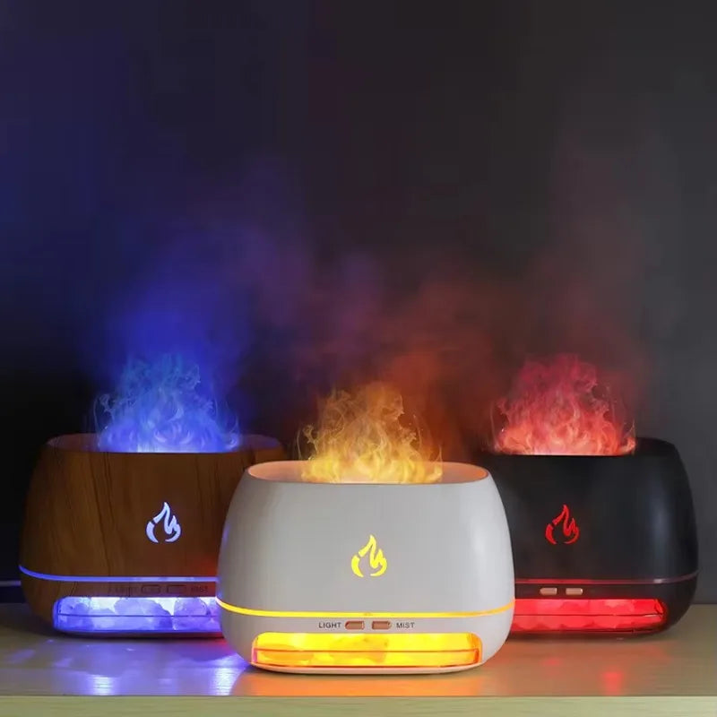 Diffuseur d’arômes avec lumière d’ambiance pour la maison – Diffuseur décoratif relaxant pour la chambre, le salon et la relaxation quotidienne