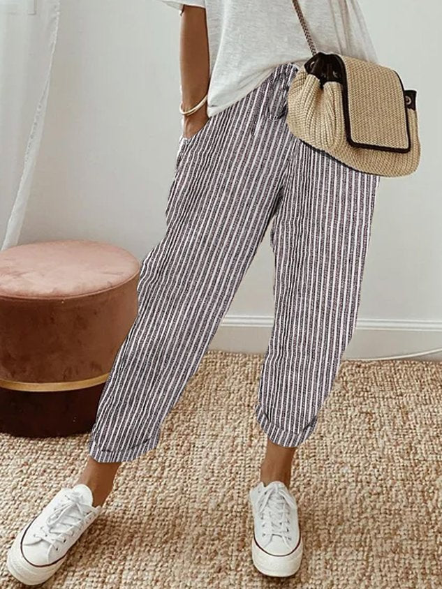 FAYE - Breathable Linen Trousers for Sweat-Free Comfort