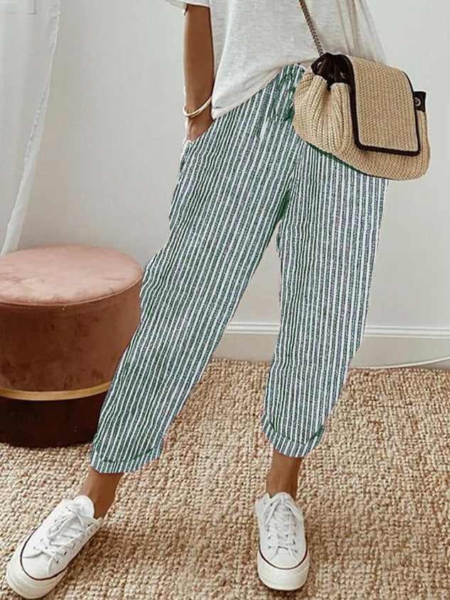 FAYE - Breathable Linen Trousers for Sweat-Free Comfort