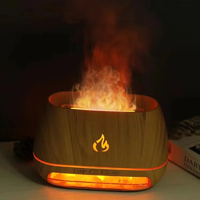 Diffuseur d’arômes avec lumière d’ambiance pour la maison – Diffuseur décoratif relaxant pour la chambre, le salon et la relaxation quotidienne