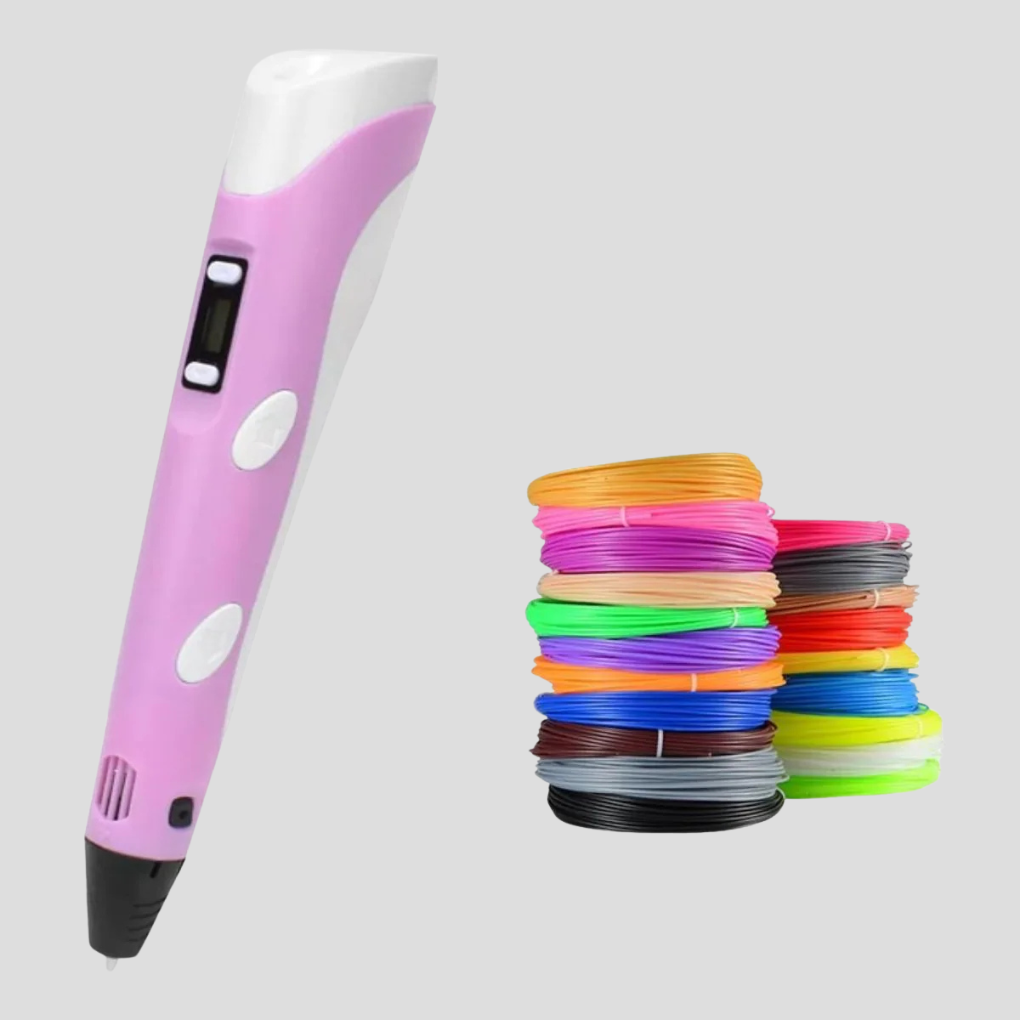 3D-Zeichenstift – Einstellbare Geschwindigkeit, USB-betrieben, kompatibel mit PLA-/ABS-Filamenten