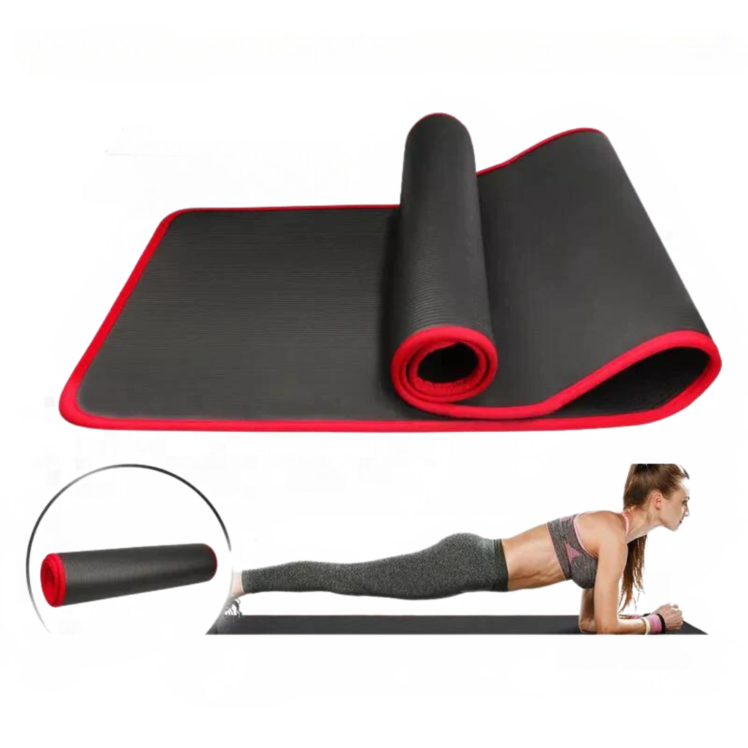Tappetino da allenamento extra spesso antiscivolo – Imbottitura da 10 mm per comfort e stabilità superiori
