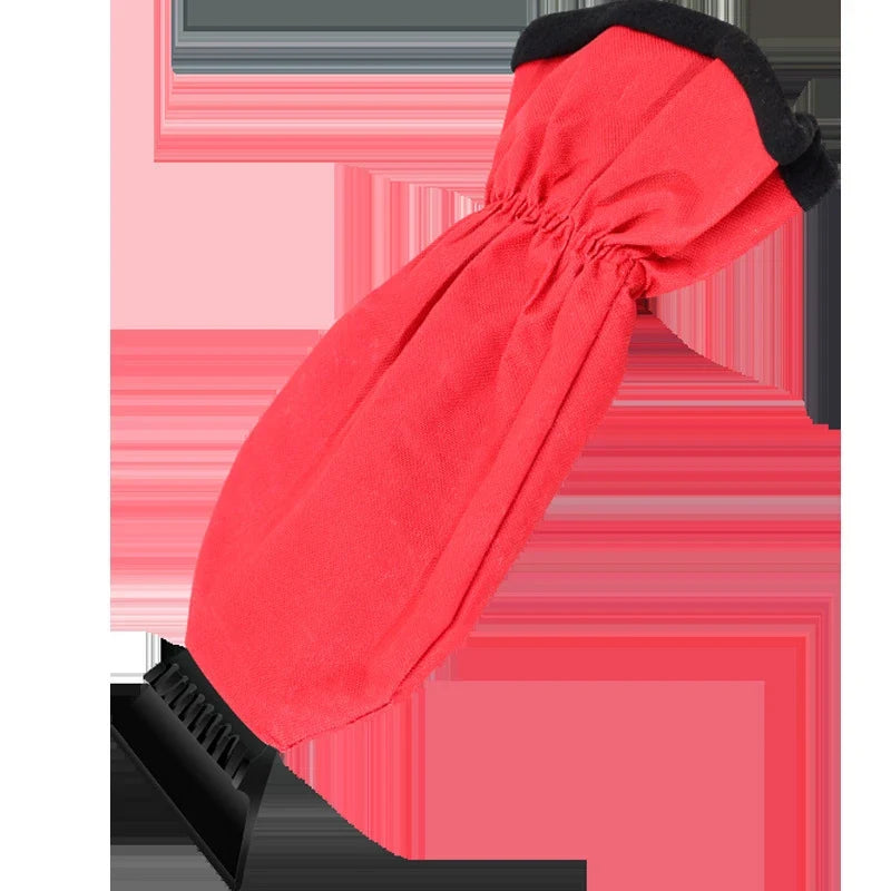 Car Ice Scraper Mitt with Fleece Lining and Windshield Snow Removal Glove - Image 2