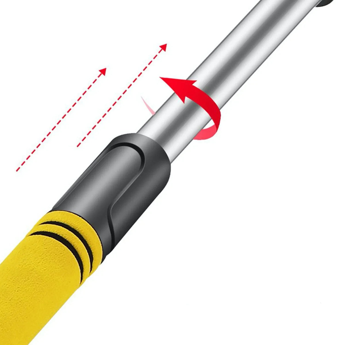 Car Snow Brush and Ice Scraper with Rotating Head and Extendable Pole - Image 3