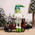 Christmas Gnome Light Up Plush Decoration with Knit Snowflake Hat and LED Glow - Image 10