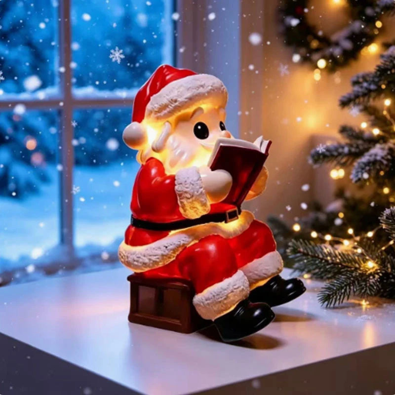 Christmas Night Light with LED Santa Claus Design Battery Operated Figurine - Image 1