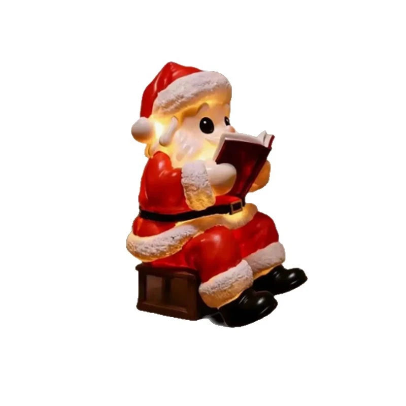 Christmas Night Light with LED Santa Claus Design Battery Operated Figurine - Image 5