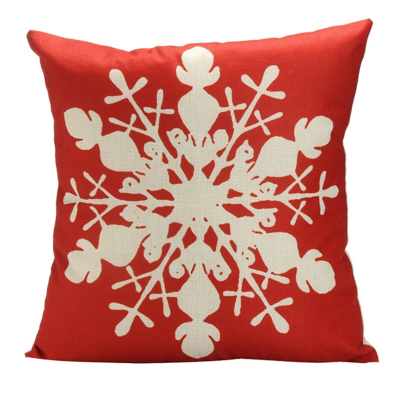 Christmas Pillow Covers with Throw Square Decorative Accent Festive Linen-Look Design - Image 14