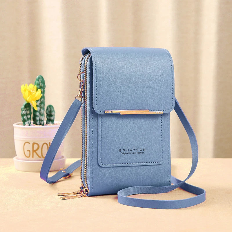 Crossbody Phone Bag with Waterproof Touchscreen Window and RFID Blocking - Image 7
