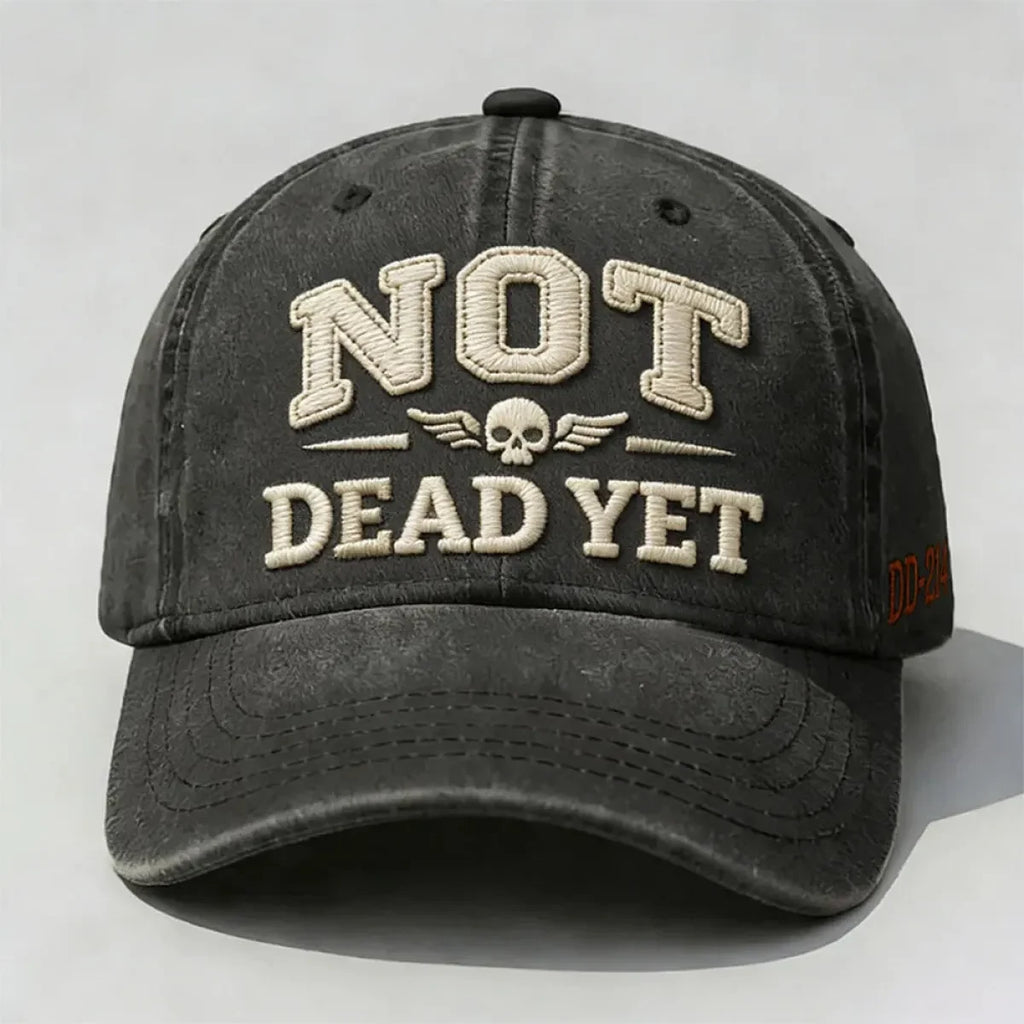 Custom Baseball Caps with Distressed Washed Cotton and Embroidered Vintage Retro Design - Image 1