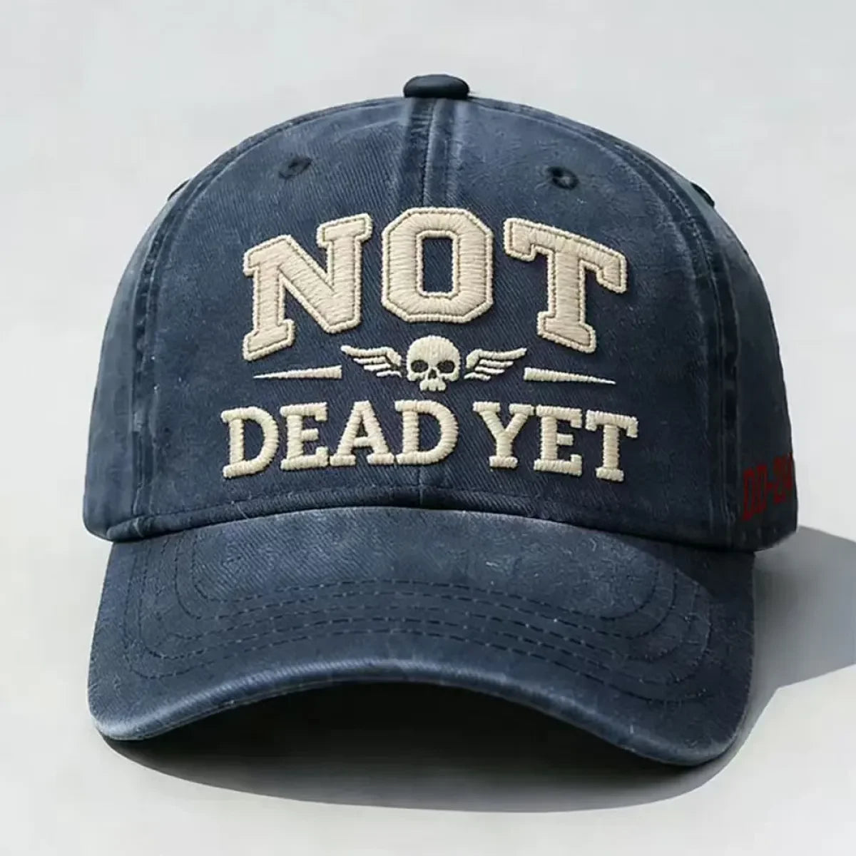 Custom Baseball Caps with Distressed Washed Cotton and Embroidered Vintage Retro Design - Image 10