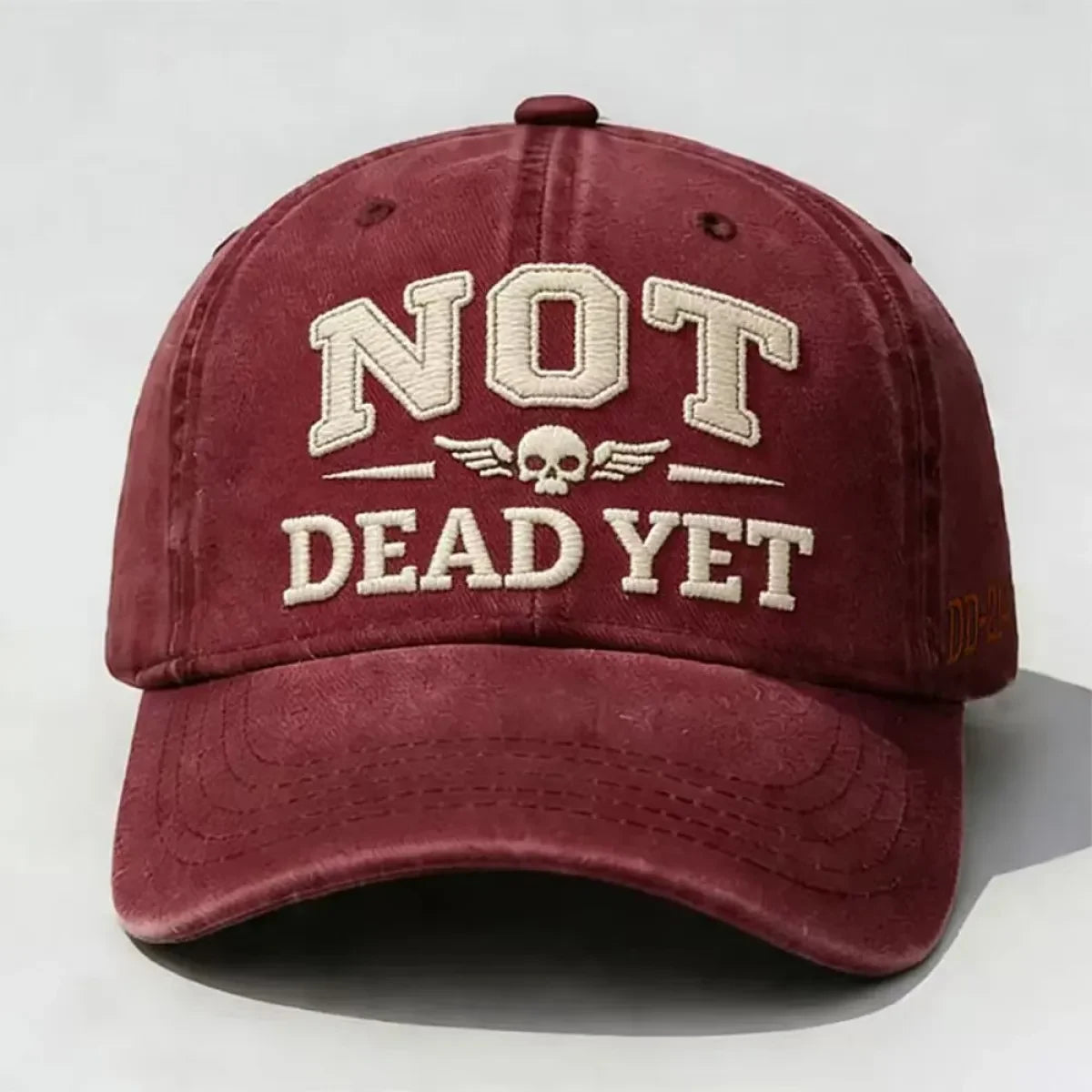 Custom Baseball Caps with Distressed Washed Cotton and Embroidered Vintage Retro Design - Image 11