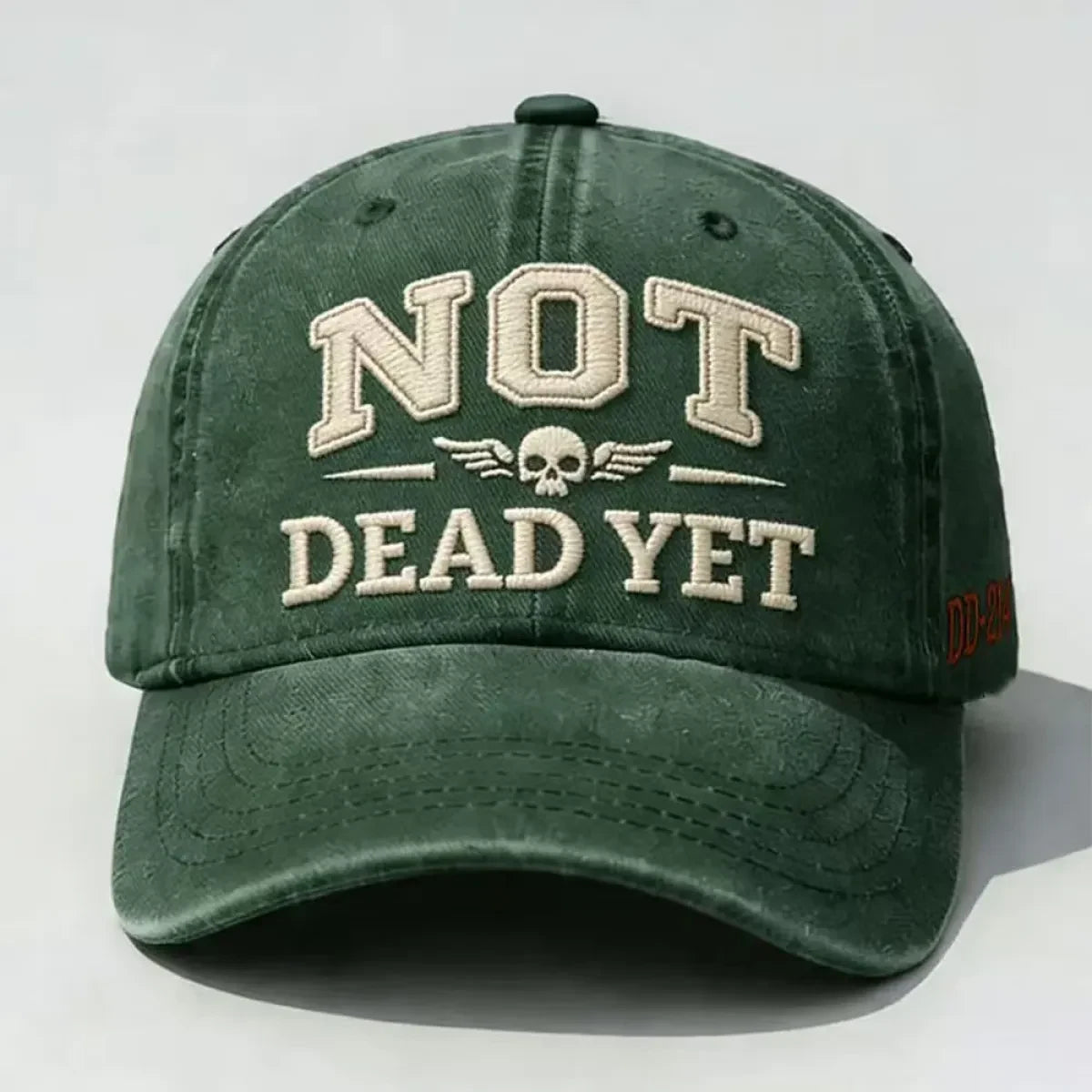Custom Baseball Caps with Distressed Washed Cotton and Embroidered Vintage Retro Design - Image 8