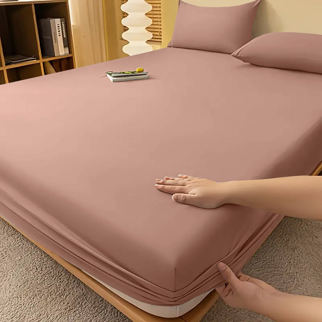 Deep Pocket Fitted Bed Sheet with Cooling Wrinkle-Resistant Design and Elasticized Corners - Image 41