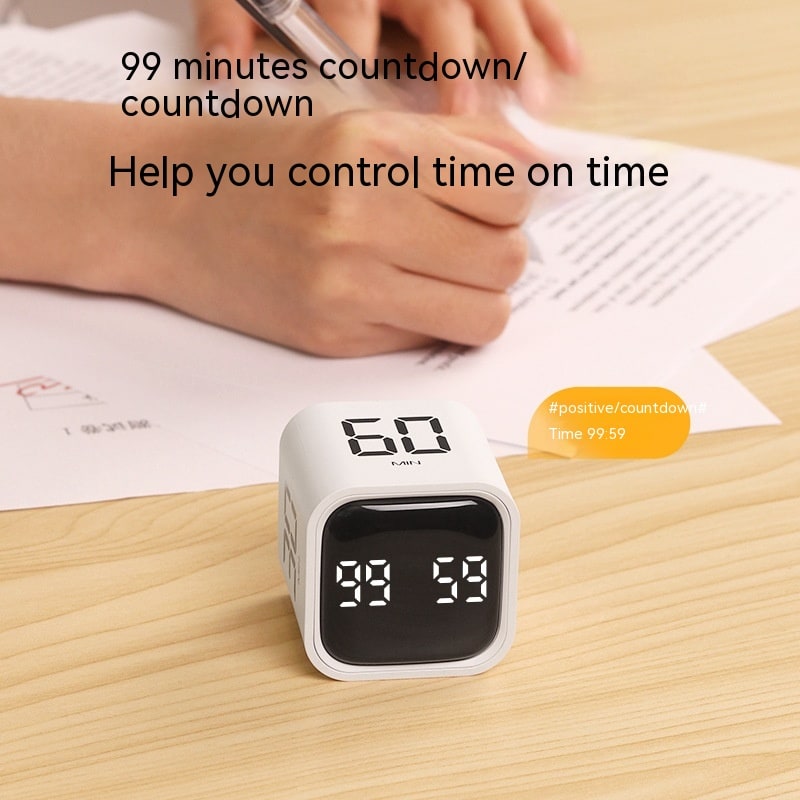 Digital Cube with LED Display for Work Study and Fitness Countdown - Image 1
