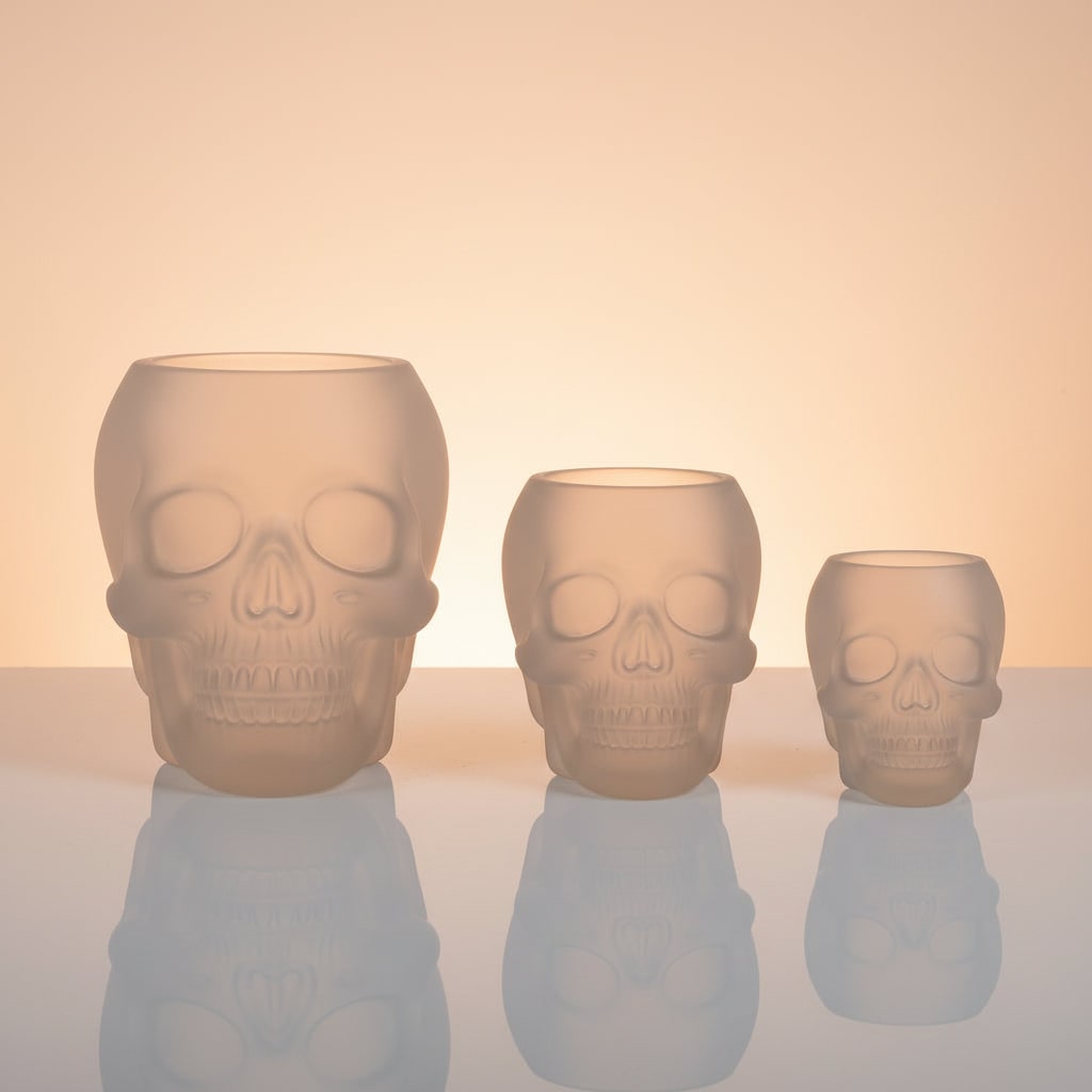 Three-Piece Skull Silicone Mold Set for Resin, Wax and Candle Crafts - Image 3
