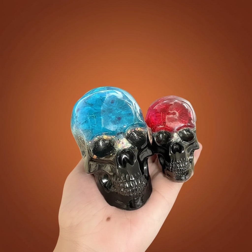Three-Piece Skull Silicone Mold Set for Resin, Wax and Candle Crafts - Image 6