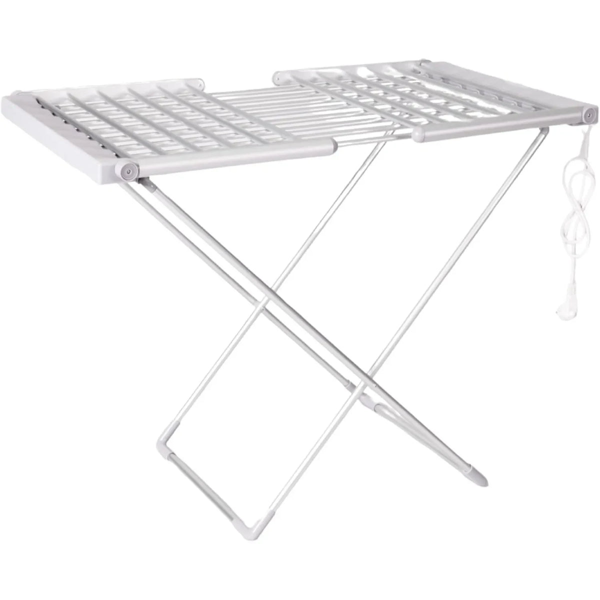 Foldable Clothes Drying Rack Heated Electric Aluminum Portable Folding Wings Airer - Image 7