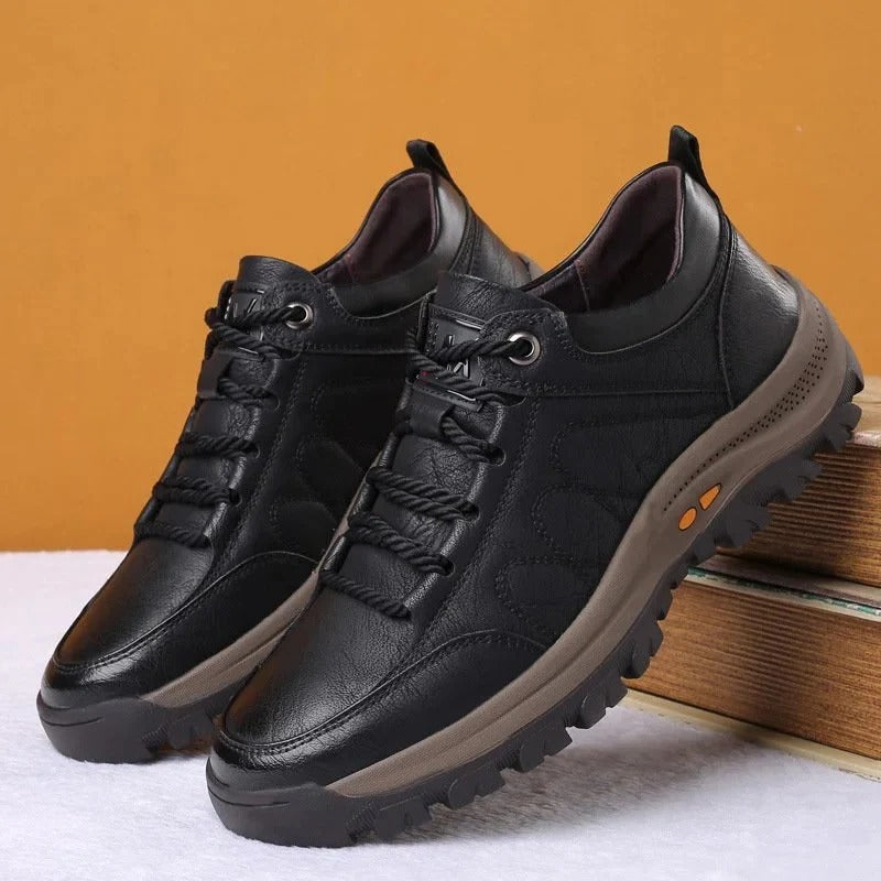 Men's Waterproof Leather Shoes - Smooth Walk
