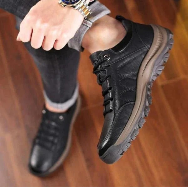 Men's Waterproof Leather Shoes - Smooth Walk