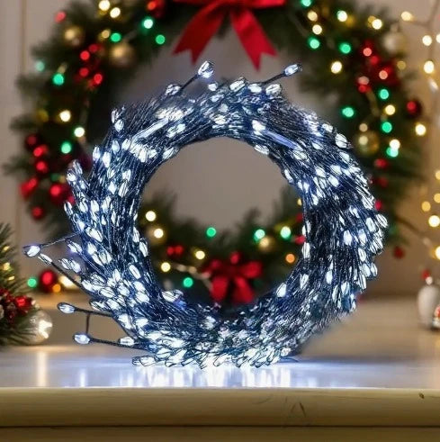 LED Christmas String Lights with Remote Control Cluster Warm for Indoor Decoration - Image 12