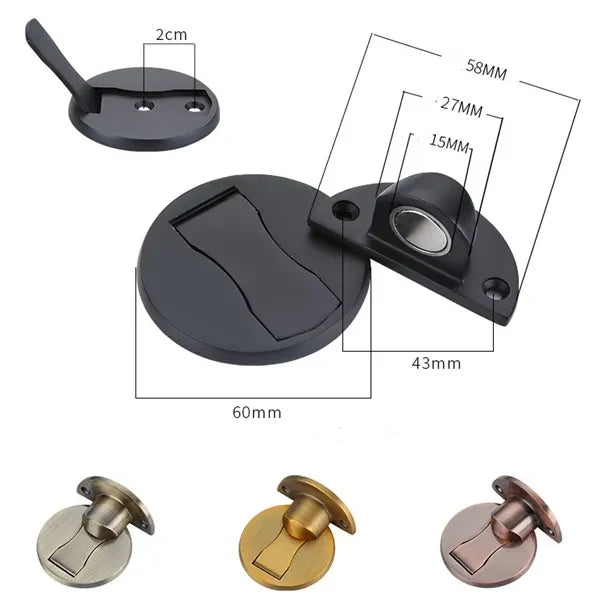 Magnetic Door Stop with Low-Profile Floor Mount and Strong Catch - Image 7