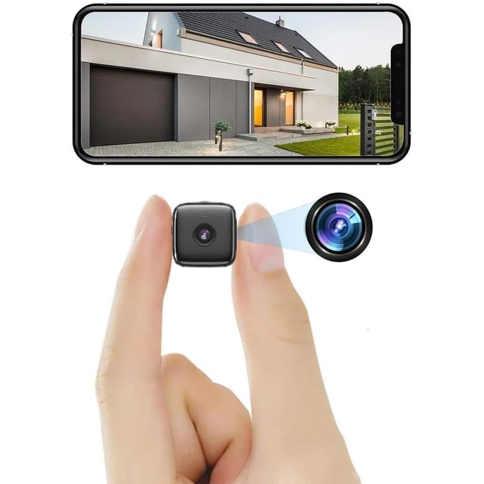 Mini Security Camera Wireless with Night Vision Motion Detection and 120-Degree Wide-Angle Lens - Image 1