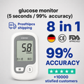 Non Invasive Glucometer Glucose Monitor Portable Fingertip Digital Display - Image 1