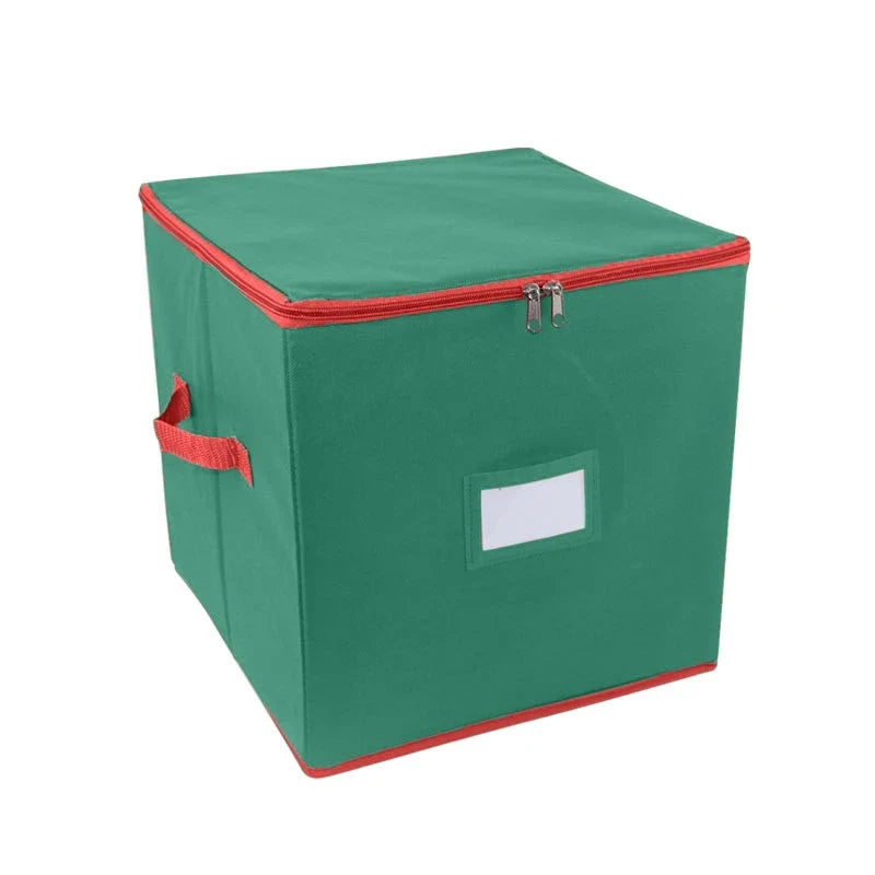 Ornament Storage Box with Dividers Zippered Lid and Viewing Window - Image 7