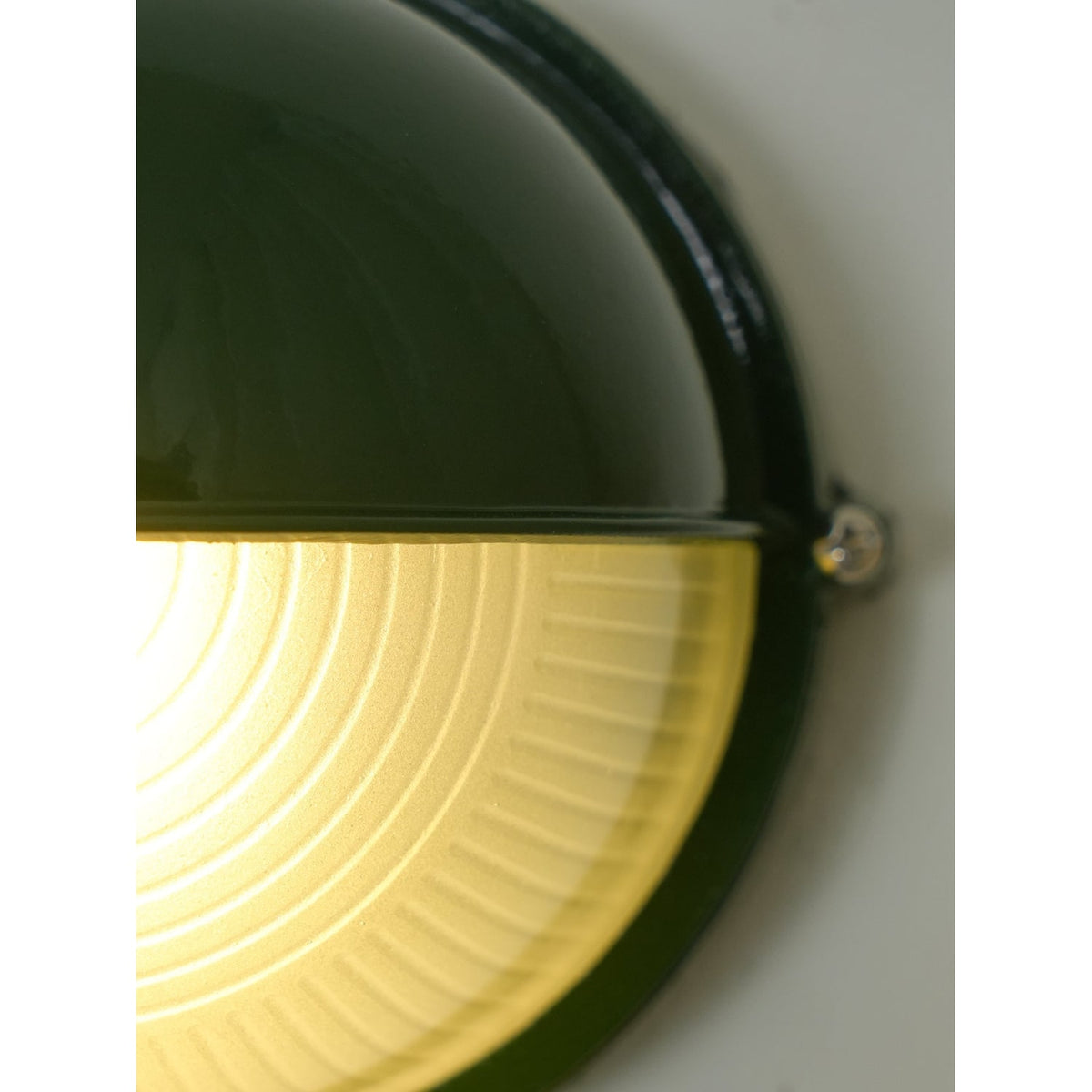 Outdoor Bulkhead Wall Light with Oval Shield and Ribbed Glass Diffuser - Image 33
