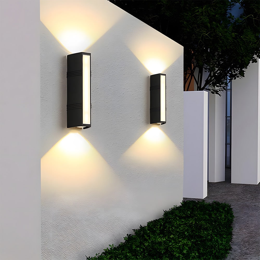 Outdoor Wall Lights LED Up and Down Modern Rectangular with Weather Resistance - Image 5